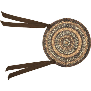 Espresso Jute Braided Chair Pad VHC Brands - The Fox Decor
